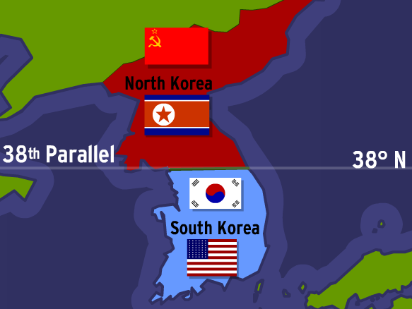 Image result for korean war map